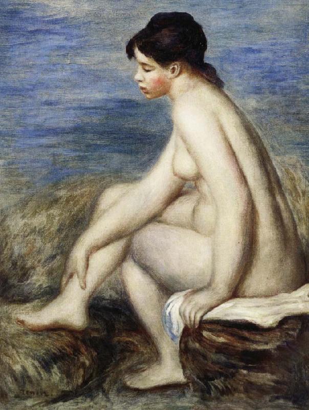 Pierre Renoir Seated Bather oil painting image